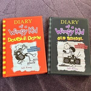 Diary of a Wimpy Kid Book Set by Jeff Kinney – Red & Black